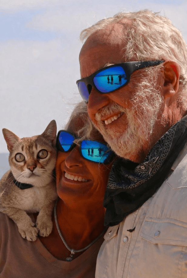 Michael, Linda, and Cacahuete (Peanut)